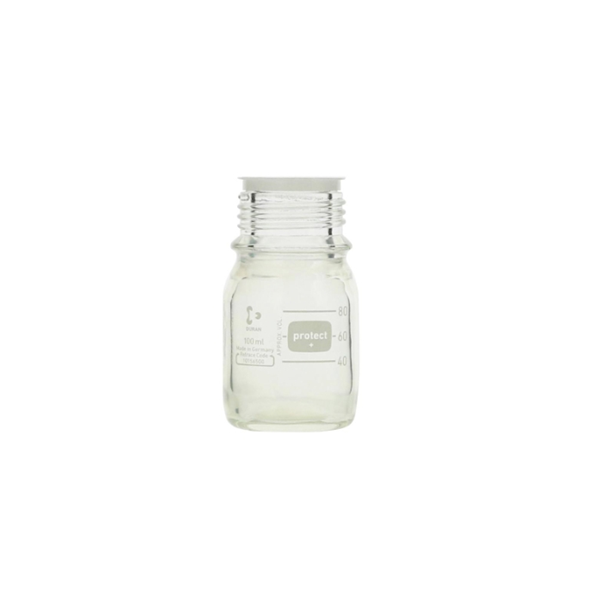 日本SIBATA柴田科學(xué)安全涂層螺口瓶寬口藍(lán)蓋	017580-100A