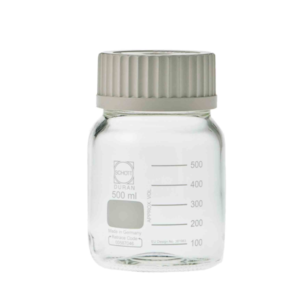 日本SIBATA柴田科學耐熱螺口瓶 廣口藍蓋 017250-210000