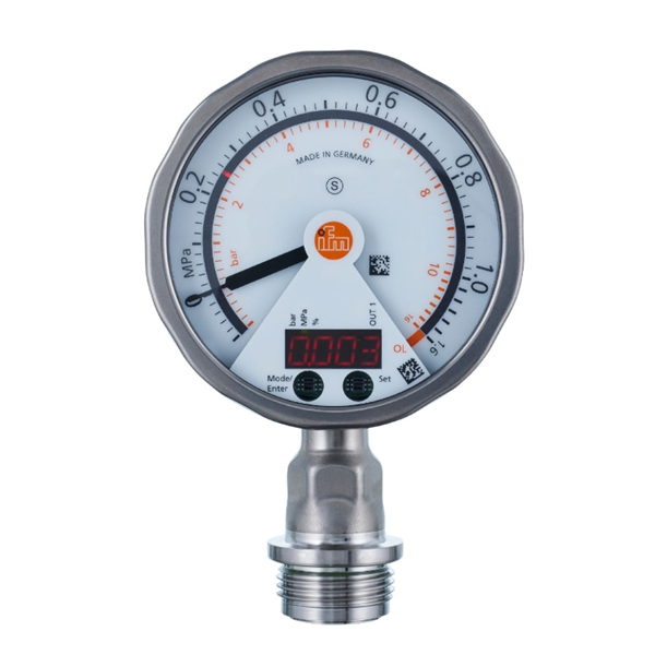 德國IFM易福門帶直觀開關點設定的壓力傳感器PK5524 PK-010-RFG14-PSPKG/US/ /W