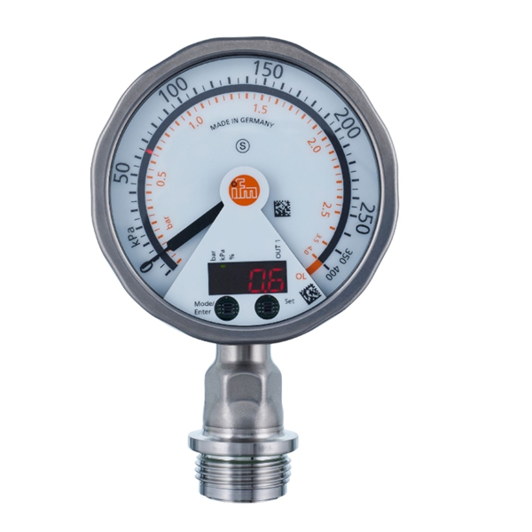 德國IFM易福門帶模擬顯示屏的齊平式壓力傳感器PG2737 PG-001-REA01-MFRKG/US/ /P