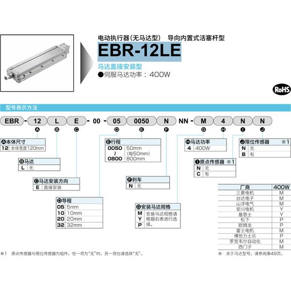 CKD喜開(kāi)理電動(dòng)執(zhí)行器（無(wú)馬達(dá)型）滑塊型EBR-12LE-00-200700NNN-P2CB