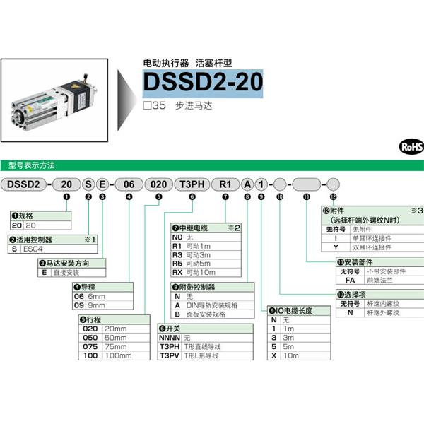 CKD喜開理電動執(zhí)行器（無馬達(dá)型）活塞桿型DSSD2-20SE-09100T3PVRXBX