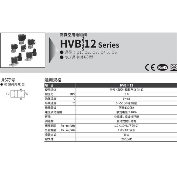 CKD喜開理先導(dǎo)式2通電磁閥HVB212-4RM-Z-2CRB-AC200V